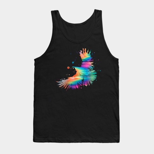 Glitch Crow Tank Top by clingcling